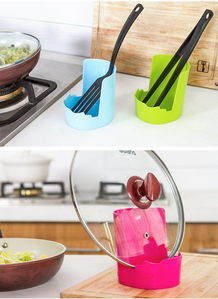 懒人厨房收纳神器 创意锅盖架与砧板架让生活更轻松